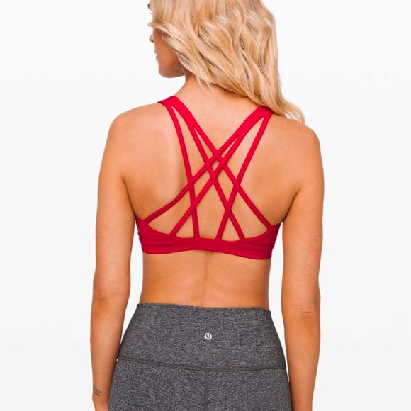 Lululemon Free To Be Serene Bra Dark Red Size 6 - Picture 3 of 11